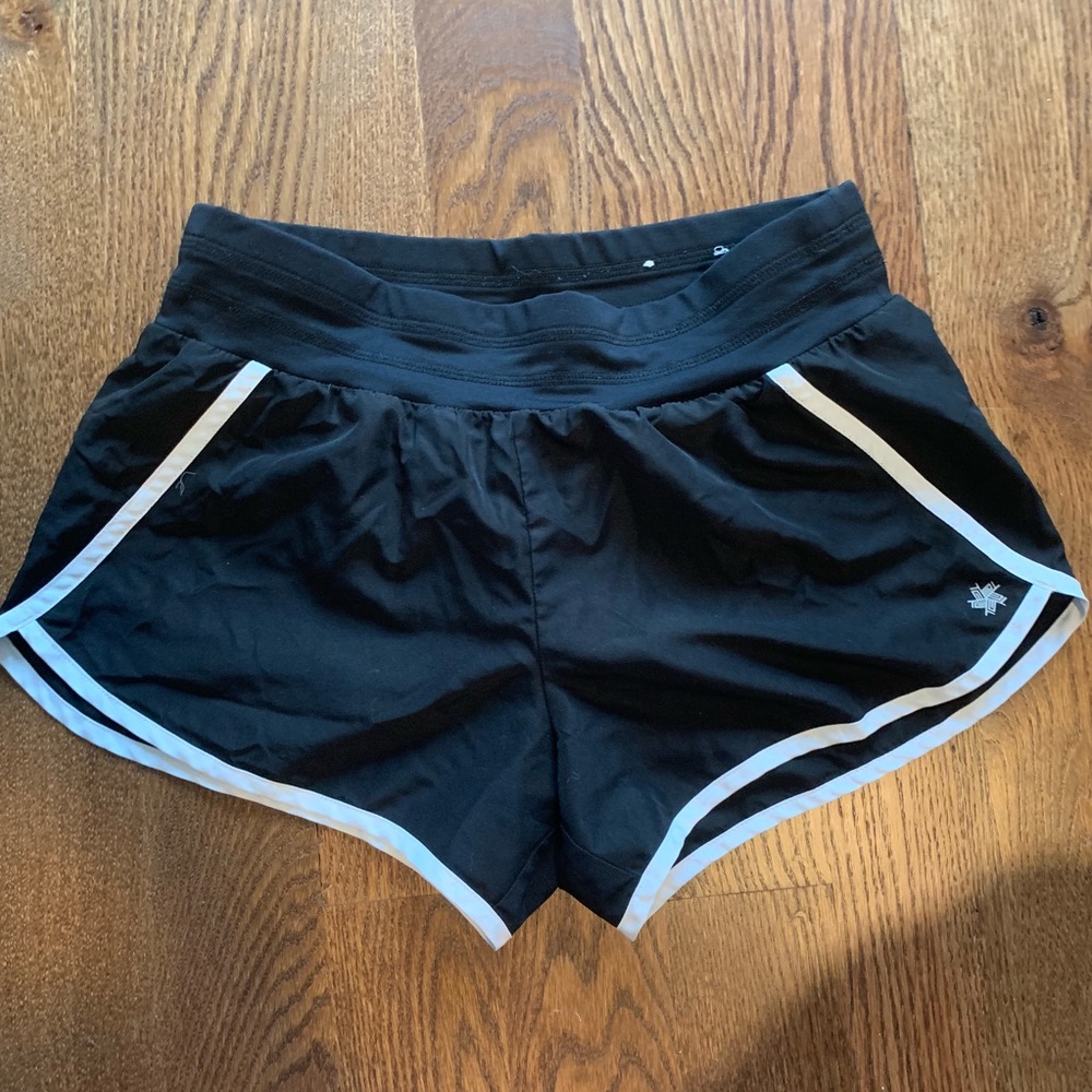 Black athletic shorts
